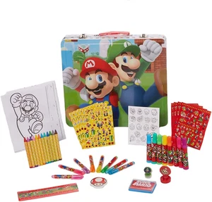 Mario Brothers Super Mario Deluxe Activity Set mit Tragedose, Malblatt - Bild 1 von 11