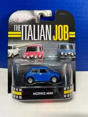 1/64 HOT WHEELS REAL RIDERS THE ITALIAN JOB MORRIS MINI BLUE - Image 1 of 2
