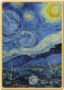 STARRY NIGHT Vincent Masterpieces Van Gogh 1/500 Oz Monnaie Or 1$ Tokelau 2022 - Imagen 1 de 3