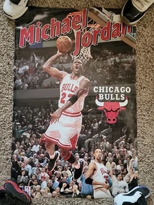  Michael Jordan Starline Poster 1995 White #3091 22 x 34" Bulls - Bild 1 von 6