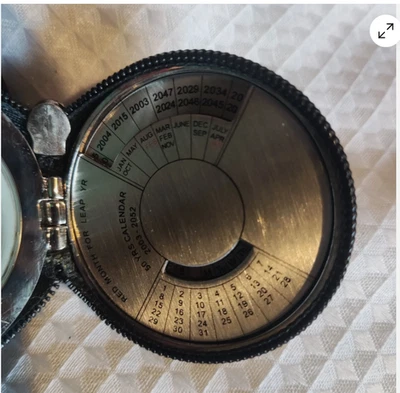 Harrods Pocket Watch with 50 Year Calendar and Alarm Clock CLEARANCE - Image 1 of 2