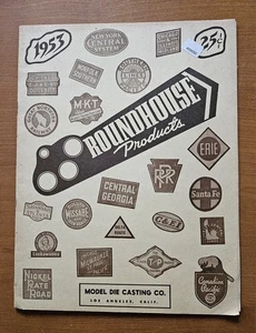 Roundhouse Products 1953 Catalogo Modellismo Ferroviario Vintage Modellismo Die Casting  - Foto 1 di 6