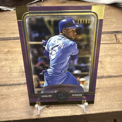 2019 Topps Museum Collection Ruby 19/99 Bo Jackson #46 - MINT - Image 1 of 4