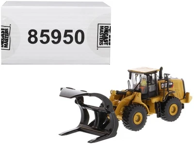 2018 CAT 972M Wheel Loader Diecast Model with Log Fork 1/87 Scale by Diecast ... - Image 1 of 2