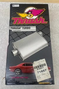 Thrush 17713 Turbo Muffler - 2.25" In/Outlet 18.5" Long - Picture 1 of 7