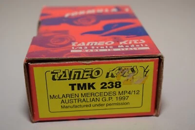 QQ 1:43 TAMEO KITS TMK 238 MCLAREN MERCEDES MP4/12 AUSTRALIANO GP 1997 SIN USAR, EN CAJA NUEVO Foto 1 de 4