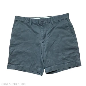 Pantalones Cortos Chinos Banana Republic Para Hombre Aiden Gris Oscuro Algodón 6.5" Entrepierna Talla 31 - Imagen 1 de 5
