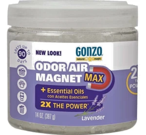 Gonzo Natural Magic Odor Air Magnet Max Absorbing Gel Lavender Scent 397g - Picture 1 of 8