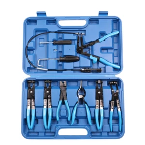 Set kit di 9 pinze per fascette morsetti auto Fiat-VW-Ford-Mercedes-Opel-Renault - Foto 1 di 9