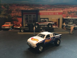 1:64 Hot Wheels Down & Dirty Toyota Racing Baja Trophy Truck Blue & White #1 - Picture 1 of 6