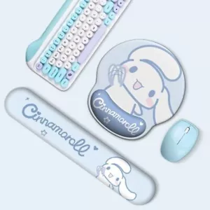 Cartoon Melody Cinnamoroll 3D Silicone Mouse Pad Keyboard Wrist Rest Anti-Slip - Picture 1 of 25