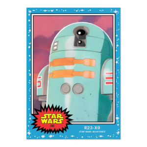 Topps STAR WARS Living Set 385 R23-X9 STAR WARS the RESISTANCE PRESALE