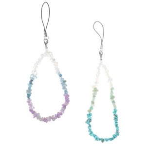 2 Pcs Chain Mobile Phone Wrist Strap Beaded Lanyard - Zdjęcie 1 z 12
