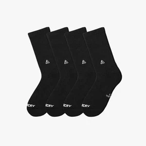 APTHCRY 3.0 High Crew Socks 'Panda Black' (4 Pack) Adult Unisex Mens Womens - Picture 1 of 5