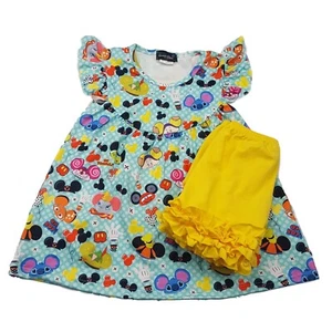 New Boutique Harmony Bee sz 6-7 Mickey & friends Shorts Tunic Dress Set 2XL - Picture 1 of 2