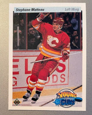 Stephane MATTEAU RC 1990-91 Upper Deck Young Guns #535 Calgary Flames