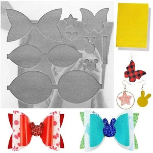 Reusable Large Size Bows Making Template Add Two A4 Size Faux Leather Sheets ... - Picture 1 of 7