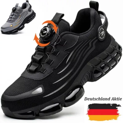 MARKENLOS Neue Leichte Arbeitsschuhe Sicherheitsschuhe Stahlkappe S3 Sport Sneaker Herren