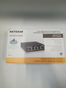 NETGEAR GS305300PAS 5 Port Gigabit Ethernet Unmanaged Switch 300 switch series  - Picture 1 of 12