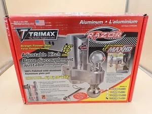 Trimax Razor Max HD 2.5 & 3" Shank 12" TRZ12AL-HD Adjustable Hitch 2 & 2-5/16" - Picture 1 of 6