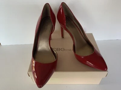 BCBGeneration Mujer Tacones Altos Vestido Clásico Rojo Lápiz Labial Talla 9M NUEVO con CAJA Foto 1 de 4