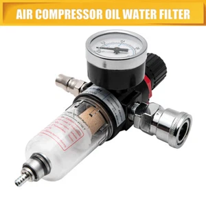 Air Pressure Regulator Compressor Moisture Trap Filter Oil Water Separator - Picture 1 of 12