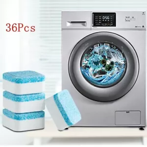 HINIO Washing Machine Cleaner - 36 Tablets for Front & Top Load, HE Compatible - Picture 1 of 11