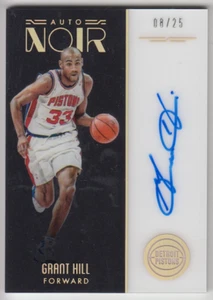 2016-17 Panini Noir Pistons Grant Hill Color Acetate #63 Hold Gold Auto 08/25 - Picture 1 of 2