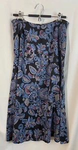 Croft&Barrow Size14 Multicolored Flowered Straight Skirt - Picture 1 of 6