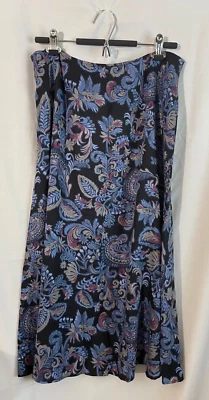 Falda recta con flores multicolor Croft&Barrow talla 14 Foto 1 de 4