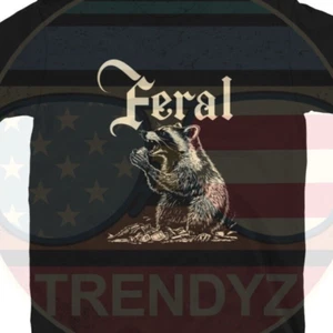 Feral Raccoon Trash Panda Dumpster Critter Chaos Animal T-Shirt, Sweatshirt - Picture 1 of 12