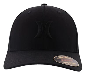 HURLEY HOMBRE ÚNICO Y ÚNICO SOMBRERO FLEXFIT NEGRO/NEGRO - Imagen 1 de 2