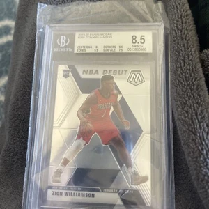 2019-20 Panini Mosaic Zion Williamson Rookie Card NBA Debut #269 BGS 8.5 - Picture 1 of 3