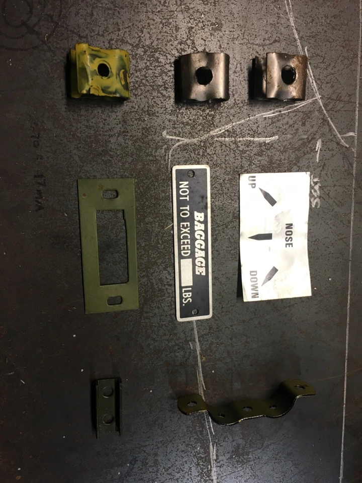 Taylorcraft запчасти стояночный тормоз отделка плакат тормозной кабель зажим багажный плакат - Изображение 1 из 1