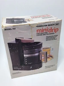 Mini macchina da caffè vintage Hamilton Beach modello 4 tazze 784 con scatola made in USA - Foto 1 di 11