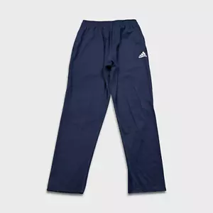 Pantalones deportivos rectos Adidas para hombre XL azules 3 rayas deletreados - Imagen 1 de 10