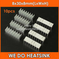 12pcs 14x14x6mm Small Anodized Heatsink Cooler w/Thermal Adhesive Tape UWUK 
