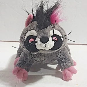 Ganz Webkinz Rockerz Raccoon Glam Rock Plush NO CODE Gray Pink Purple 10" - Picture 1 of 7