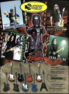 2000 Fernandes Sustainer Guitar ad Suicidal Tendencies Sepultura Type O Negative - Picture 1 of 3