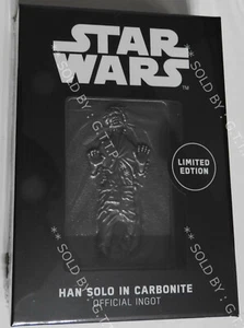 STAR WARS - HAN SOLO EN METAL CARBONITA COLECCIONABLE / LINGOTE - EDICIÓN LIMITADA - Imagen 1 de 4