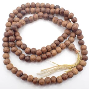 108 cuentas MADERA ORACIÓN MALA Budista Tailandés Asiático Monje Meditación Comercio Colección - Imagen 1 de 6