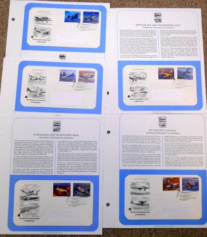 2005 Advances in Aviation Sc 3916 - 3925 set of 5 FDCs 10 designs PCS cachet Cover