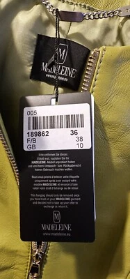 BNWT Madeleine Ladies Leather JACKET Ladies Leather Coat Jacket Designer  - Image 1 of 4