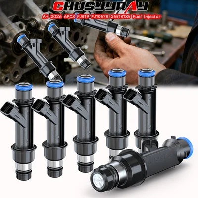 Inyector de combustible 6 piezas para Chevrolet Colorado GMC Isuzu Hummer Buick 2002-2007 Foto 1 de 4