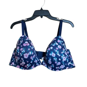 Victoria's Secret gefütterter Halb BH 44D mehrfarbig Blumen Bügel - Bild 1 von 4