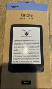 AMAZON KINDLE E-READER, 11TH GEN, 16GB, WI-FI, 6", BLACK (2024 RELEASE), NEW - Picture 1 of 1