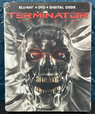 Terminator Genisys (2015) (Blu-ray, DVD) Steelbook - New & Sealed - Loose Disc - Image 1 of 4