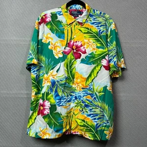 Polo Ralph Lauren Caldwell Shirt Mens L Viscose Vibrant Tropical Bloom Hawaiian - Picture 1 of 14