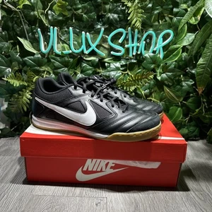 NEW Nike Gato Men’s Size 10.5 Black/White/Brown Gum HQ6019-001 Soccer Indoor - Picture 1 of 7