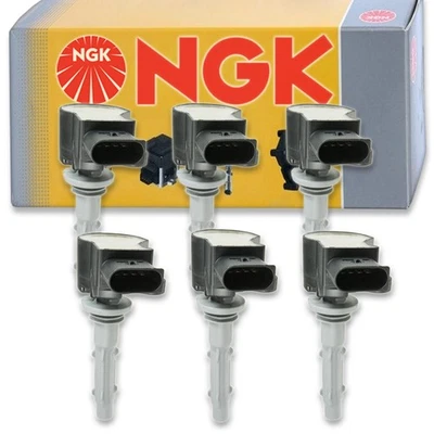 6 pcs NGK Ignition Coil for 2006-2009 Mercedes-Benz CLK350 3.5L V6 - Spark dk - Image 1 of 4